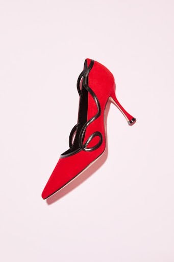 Manolo Blahnik 105mm Hamaki leather pumps