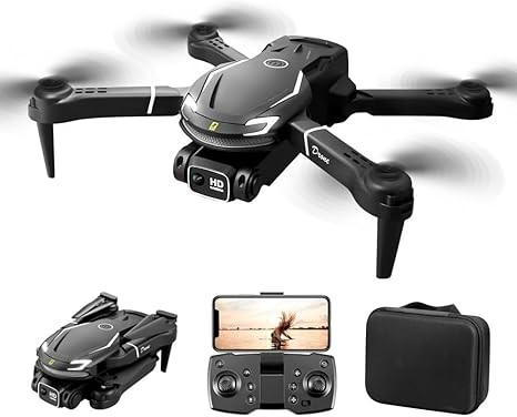 Drone with camera 1080P HD FPV Foldable drone Suitable for beginners and kids Quadcopter with gesture control With carrying case One key takeoff/land Optical flow positioning 360° flip Waypoint flight